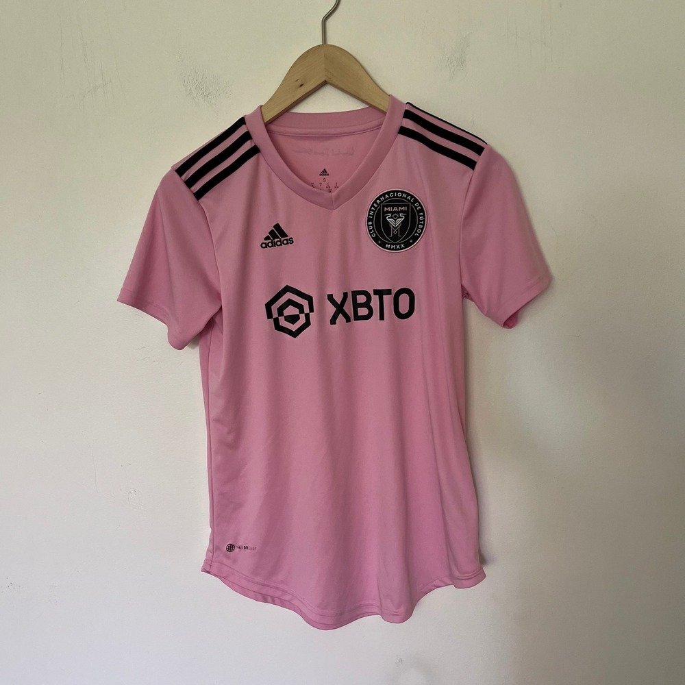 Adidas Inter Miami CF XBTO Home Jersey Pink Black Aeroready Small Shirt